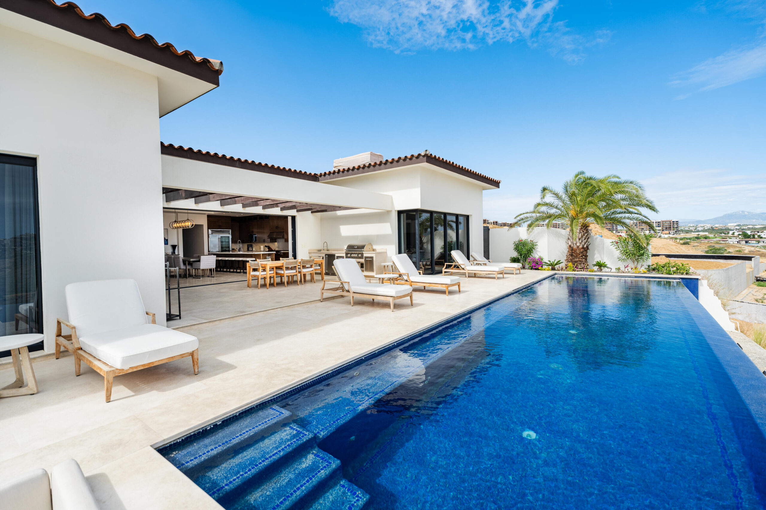 Quivira Copala Perched atop the hills of Quivira Los Cabos, Villa 43 is a stunning custom residence blending luxury, privacy, and sweeping Pacific Ocean and golf course for sale