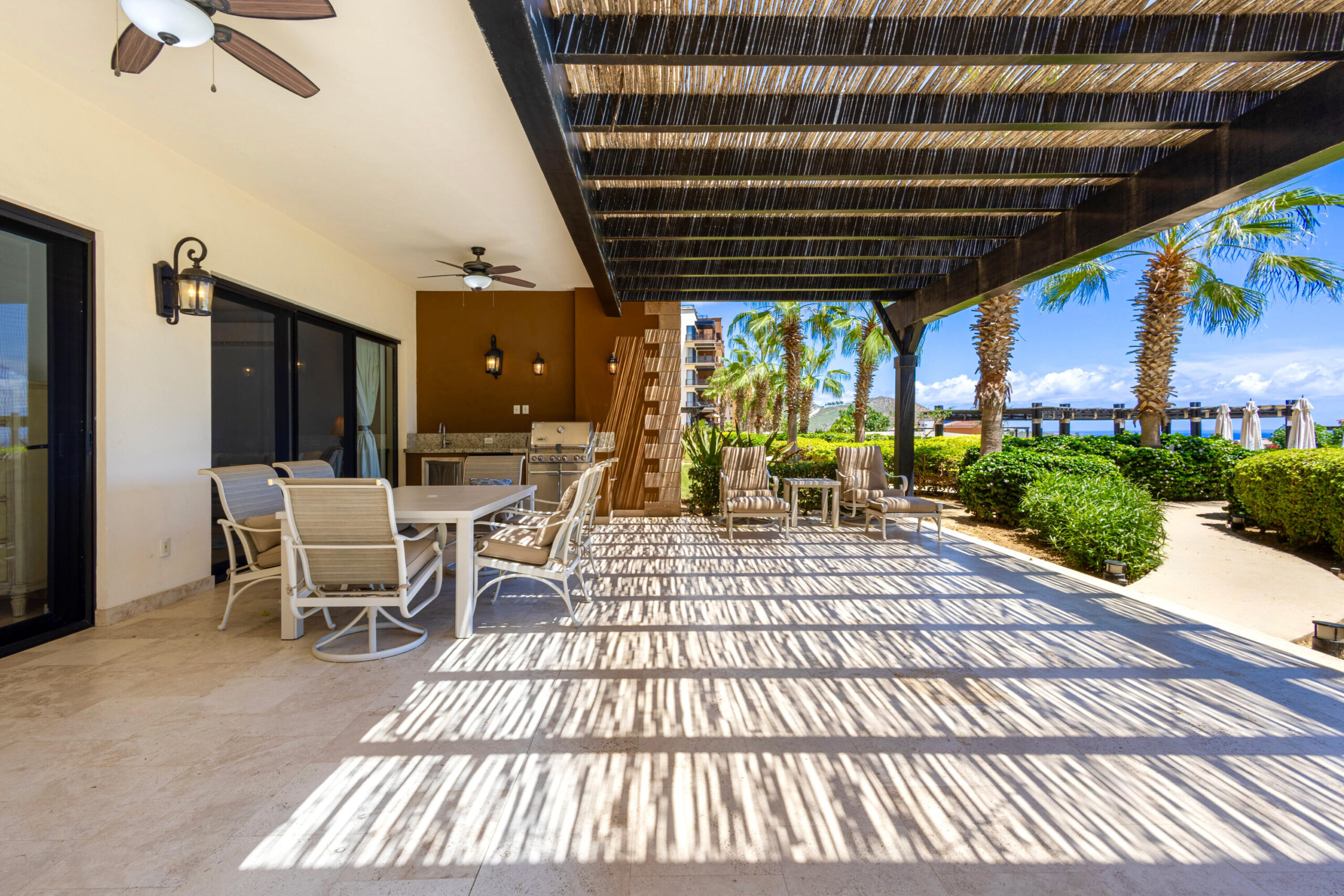 Quivira Copala Welcome to Copala Unit 3101 — a rare ground-floor 3BR/3BA gem with the largest private terrace in all of Copala. Here you can enjoy effortless living with no stairs or elevators, and two private parking spots. Wake up to a stunning blue line for sale