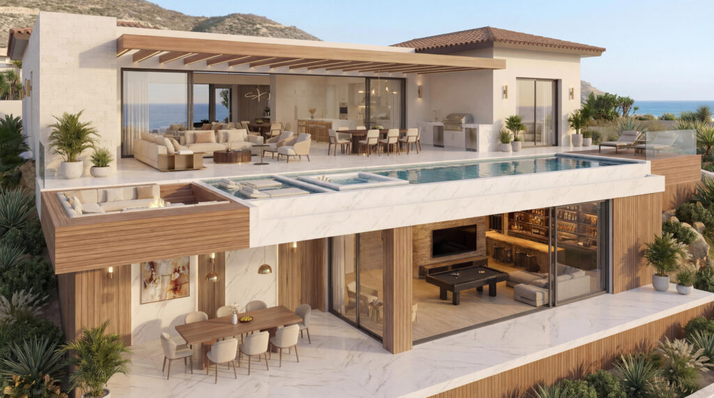 Quivira Copala 3-Bedroom Home with Rooftop Firepit, Sauna, and Ocean – Vista de Dios, Pacific, Pacific, BS