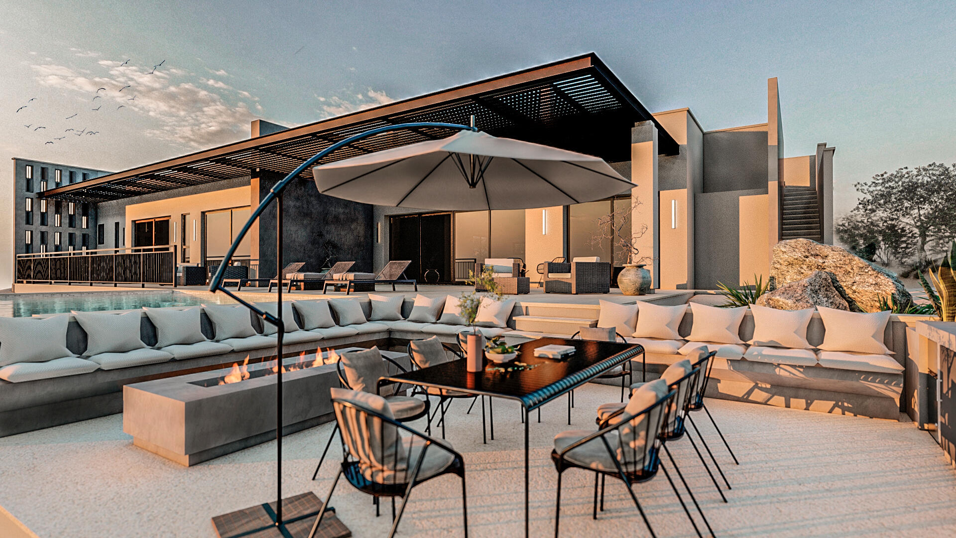 Quivira Copala Perched atop the hills of Quivira Los Cabos, Villa 43 is a stunning custom residence blending luxury, privacy, and sweeping Pacific Ocean and golf course for sale