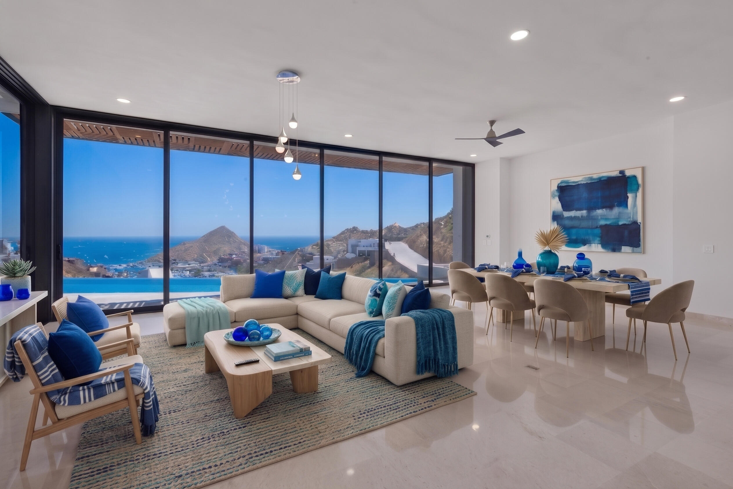Quivira Copala Perched atop the hills of Quivira Los Cabos, Villa 43 is a stunning custom residence blending luxury, privacy, and sweeping Pacific Ocean and golf course for sale